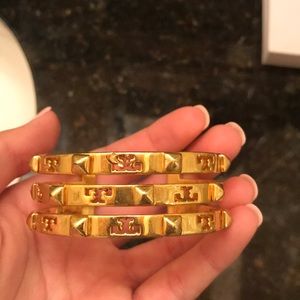 Tory Burch gold studded cuff